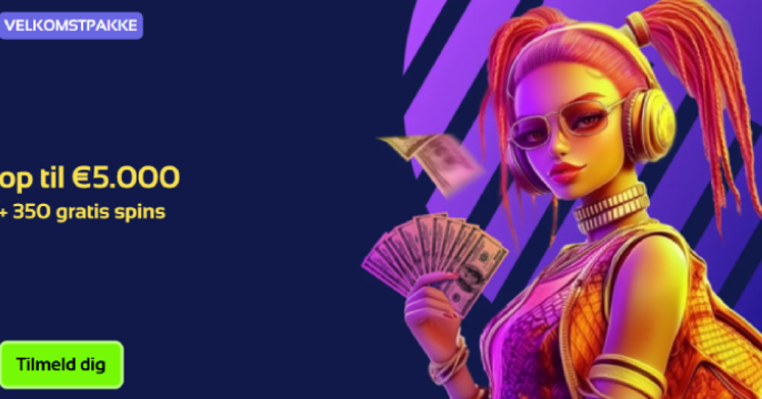 Browinner Casino velkomstbanner med bonusser til danskere